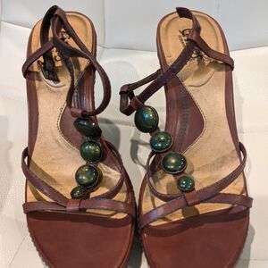 Carlos by Carlos Santana "orbit" Wedge Sandle 8M